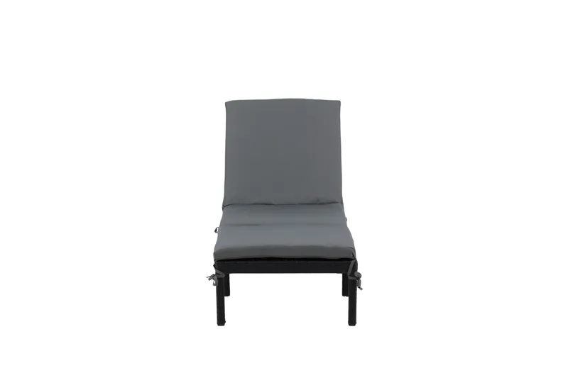 Bilbao Solsäng med Dyna - Svart/Grå - Products - Utemöbler & utemiljö - Utestol & trädgårdsstol - Solsäng & solvagn