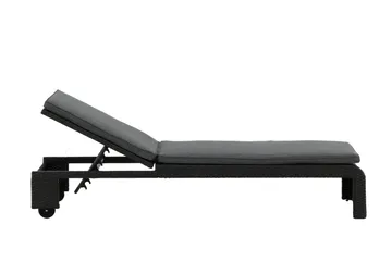 London Solsäng Svart - Venture Home - Products - Utemöbler & utemiljö - Utestol & trädgårdsstol - Solsäng & solvagn