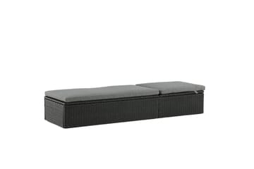 Quad Solsäng - Svart - Products - Utemöbler & utemiljö - Utestol & trädgårdsstol - Solsäng & solvagn