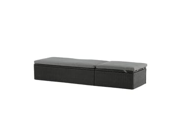 Quad Solsäng - Svart - Products - Utemöbler & utemiljö - Utestol & trädgårdsstol - Solsäng & solvagn