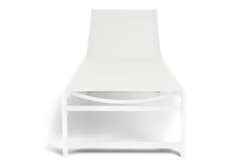 Sanna Solsäng Med Justerbart Ryggstöd - Vit - Products - Utemöbler & utemiljö - Utestol & trädgårdsstol - Solsäng & solvagn