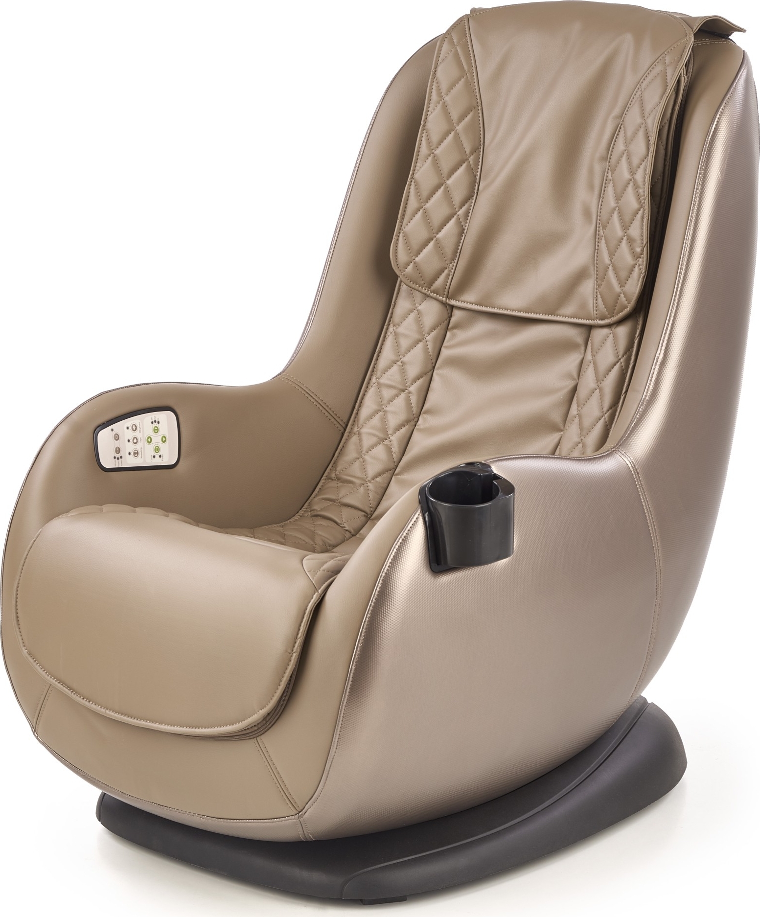 Mercura reclinerfåtölj med massage i beige ekoläder Mercura reclinerfåtölj med massage i beige ekoläder