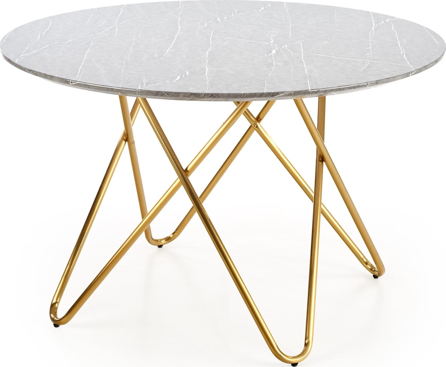 Nocture runt matbord 120 cm i diameter - Grå marmorfoliering/guld Nocture runt matbord 120 cm i diameter - Grå marmorfoliering/guld