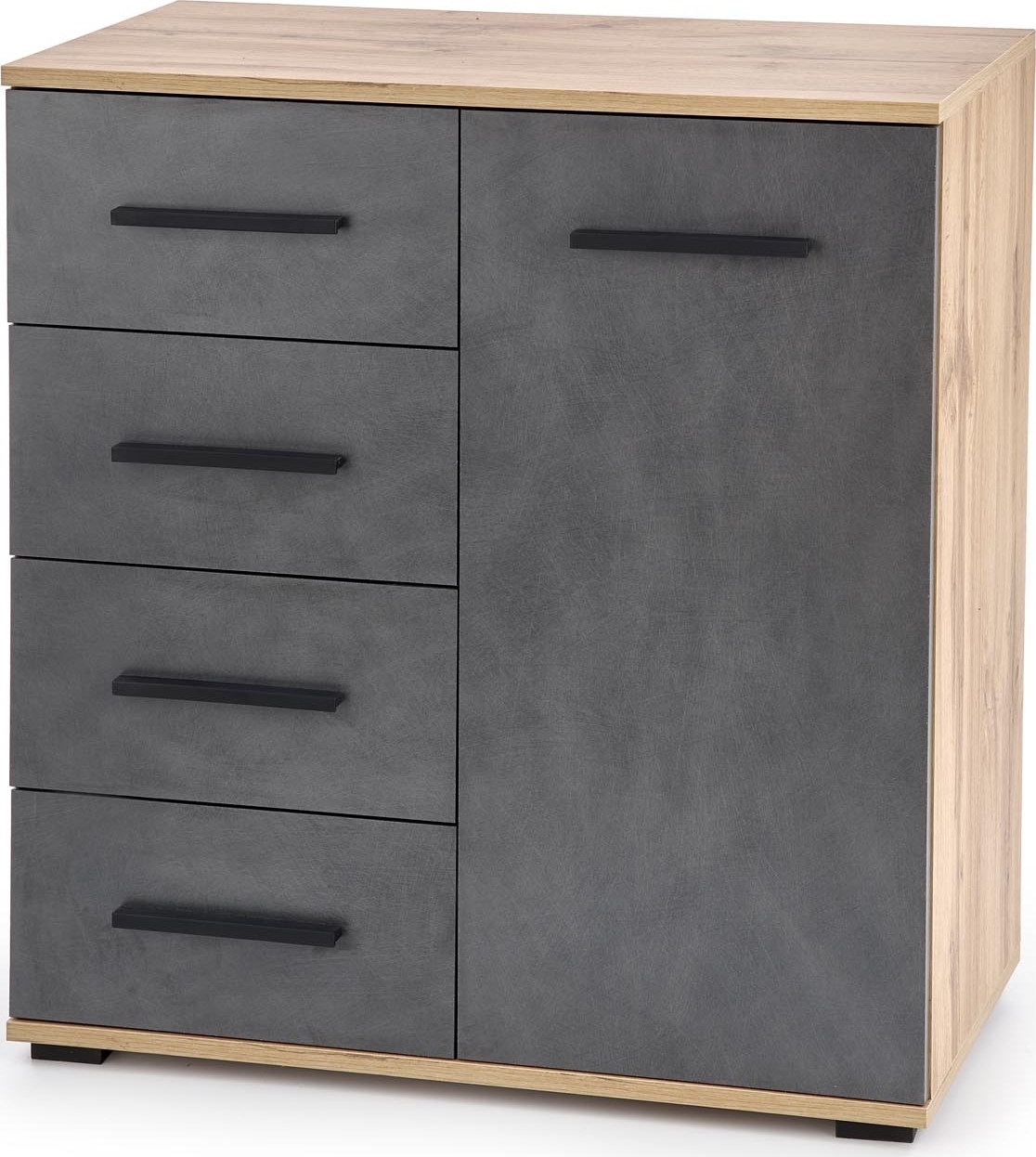 Abdel ladekast 2 - Wotan eiken/grijs