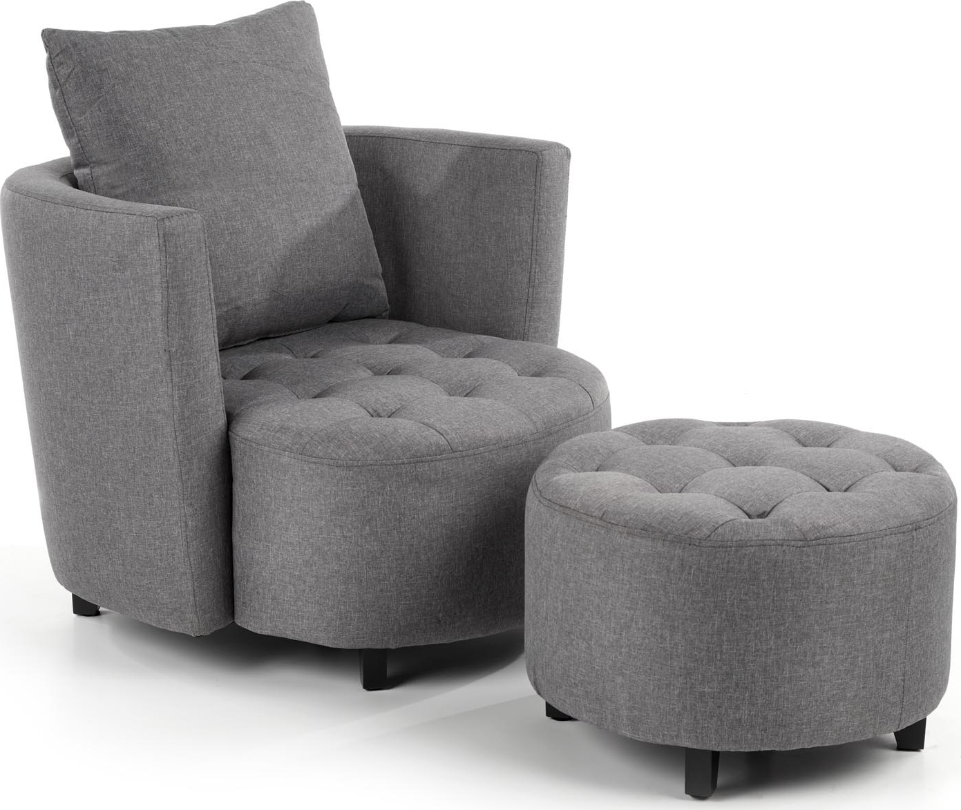 Virginia f�t�lj med fotpall - Gr�