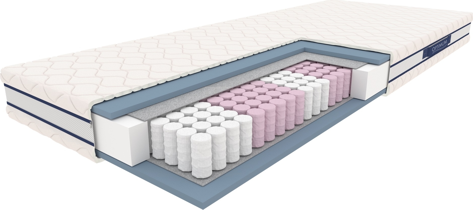 Dromerige binnenveringsmatras van 140x200 cm, pocket met 7 zones Dromerige binnenveringsmatras van 140x200 cm, pocket met 7 zones