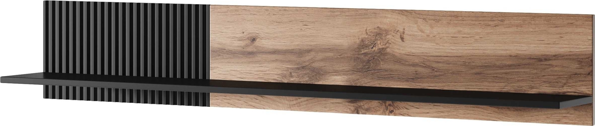 Fate wandplank 150 cm - Wotan eiken/zwart