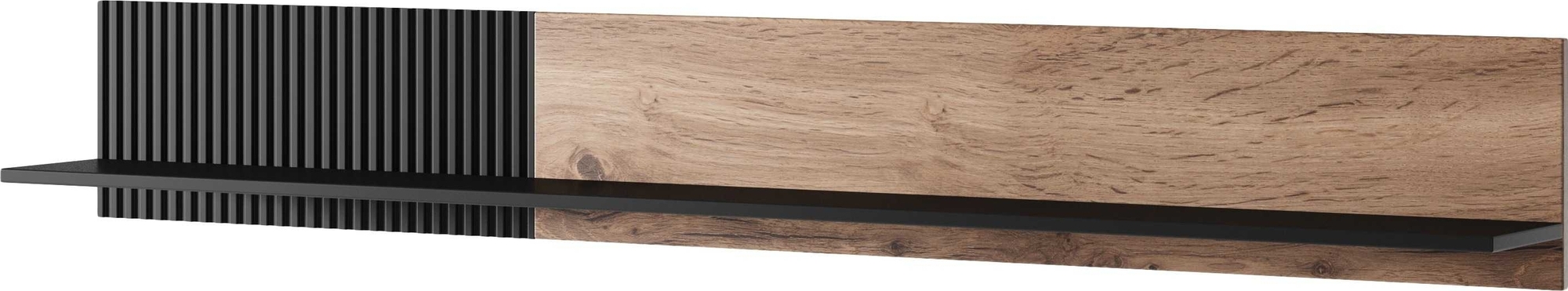 Fate wandplank 180 cm - Wotan eiken/zwart