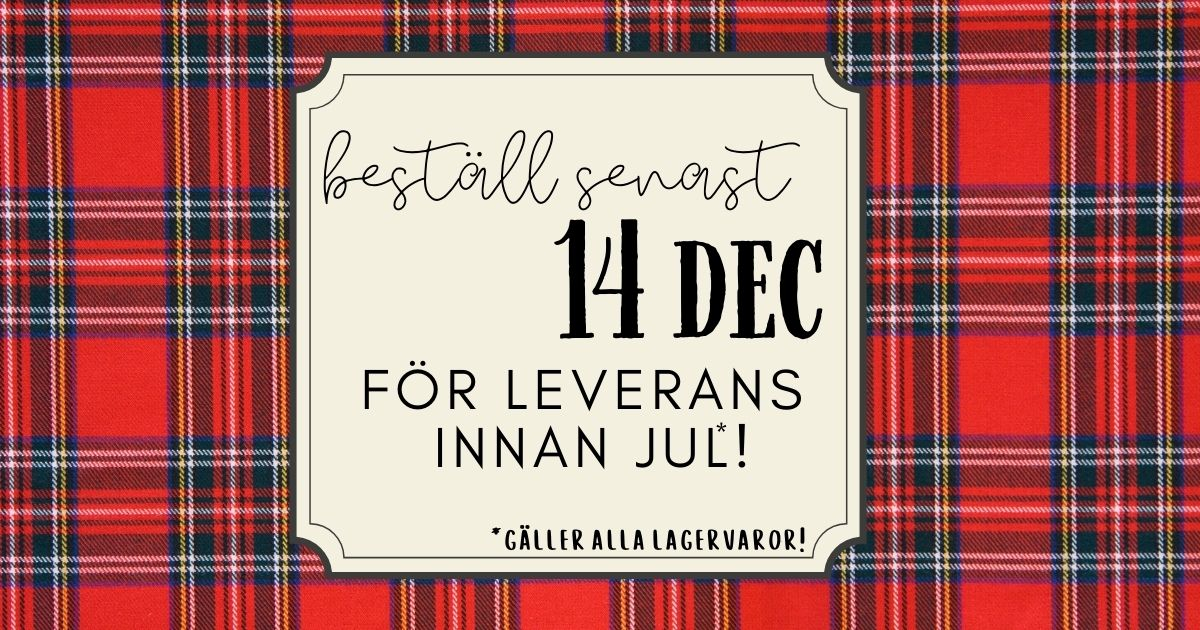 Leverans innan jul!
