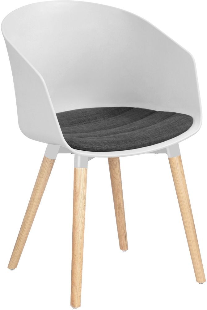 Moon karmstol - Vit/ek Moon karmstol - Vit/ek