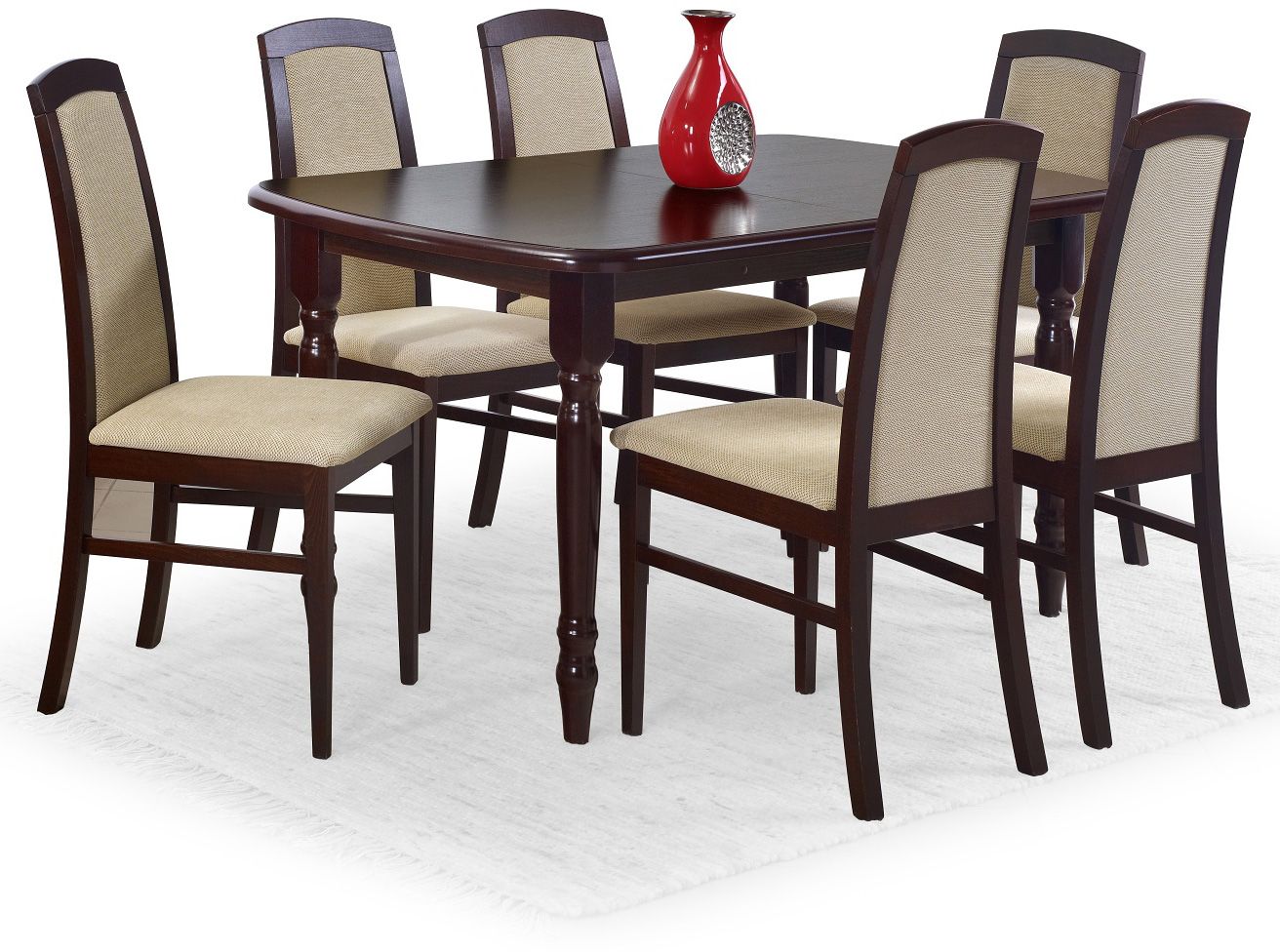 Signe matbord 150-190 cm - M�rk valn�t