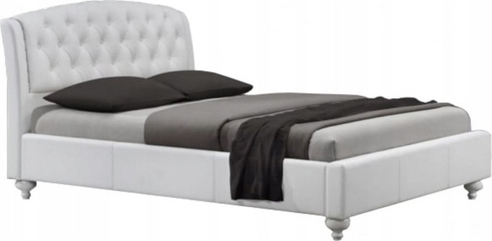 Viktoria S�ngram och Huvudgavel - Vit (PU)