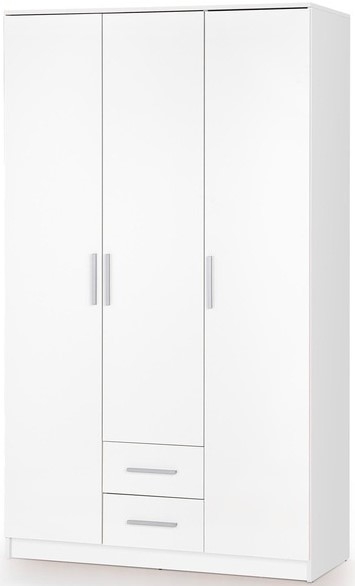 Abdel 3 vit garderob med inredning