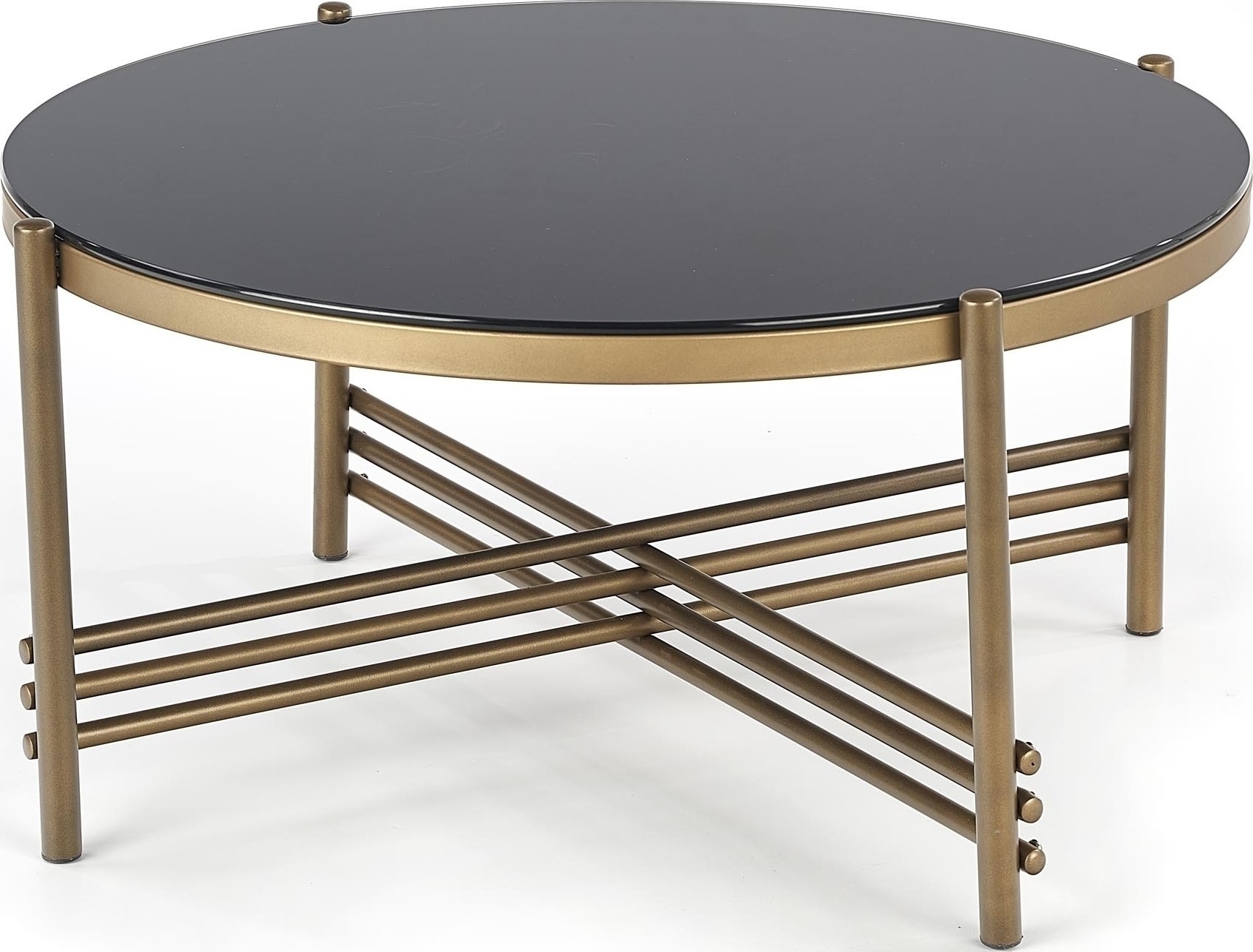 Soffbord Jenelle i svart/guld - �80 cm + M�beltassar