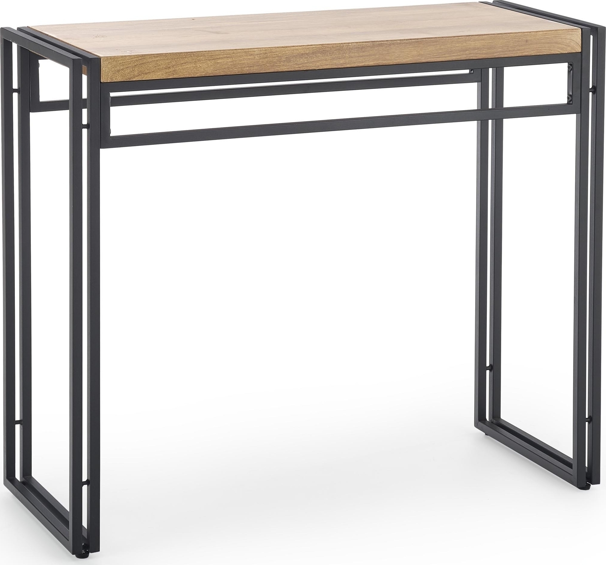 Dorine consoletafel 90 x 35 cm - Eiken/zwart