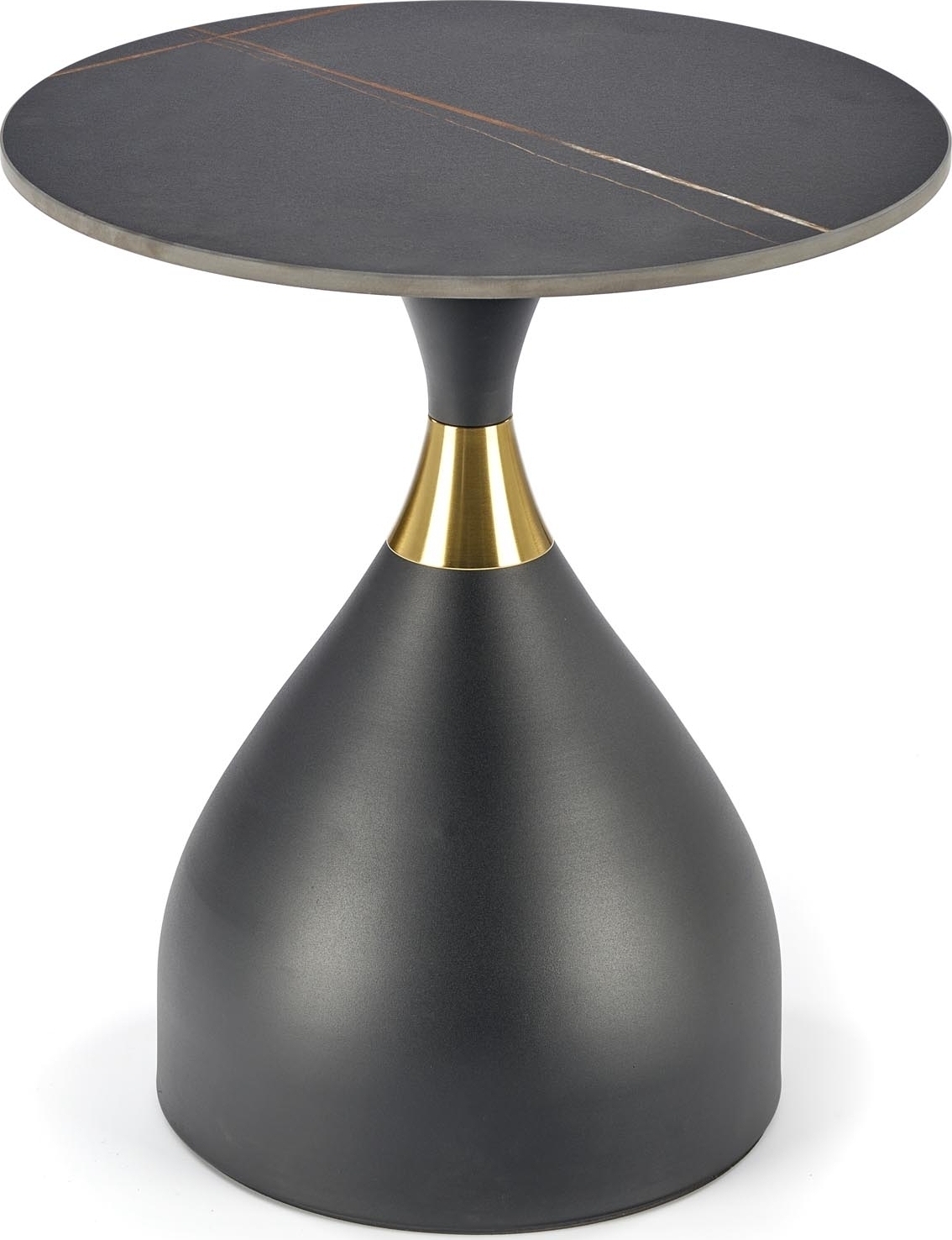 Scalita salontafel �50 cm - Zwart marmer/zwart/goud
