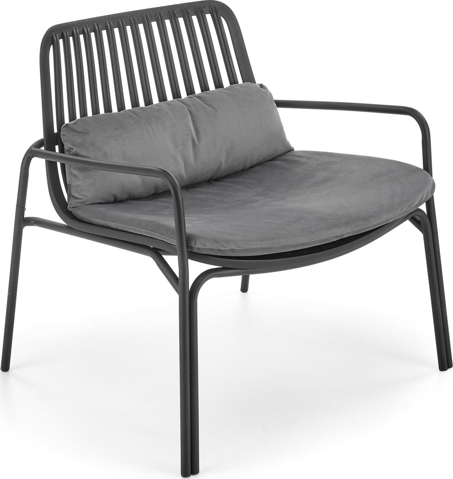 Melby fauteuil - Zwart/grijs