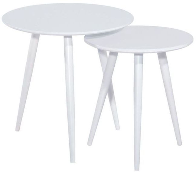 Milo satsbord �50/40 cm - Vit