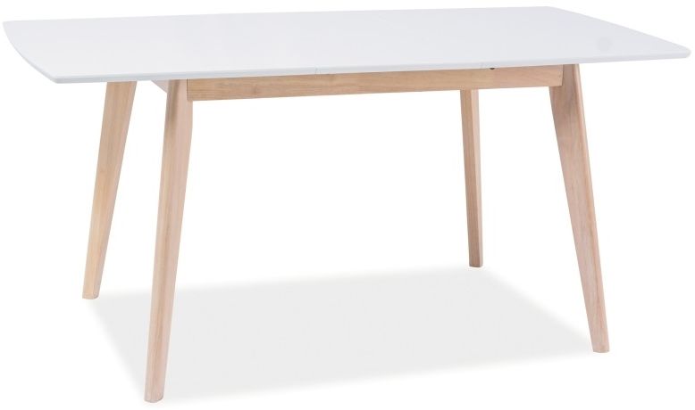 Matbord Elaina 120-160 cm - Vit/ek