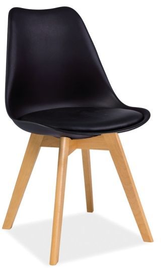 Jerry matstol - Svart (Pu)/Tr�