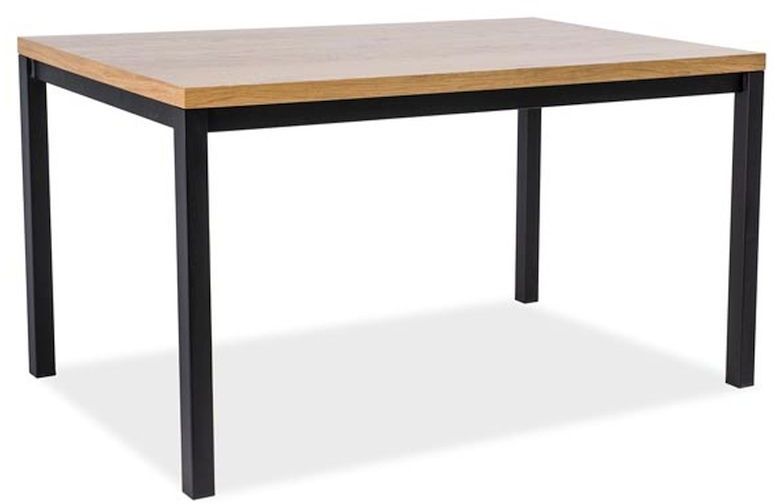 Whisper 180 cm matbord - Ek/svart Whisper 180 cm matbord - Ek/svart