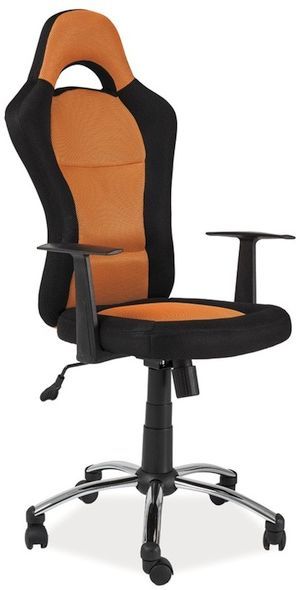 Leanna kontorsstol - Orange/svart