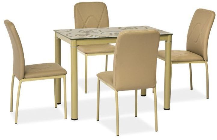 Anastasia 100 cm matbord - Beige