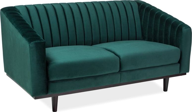 Alden 2- sits soffa - Turkos sammet