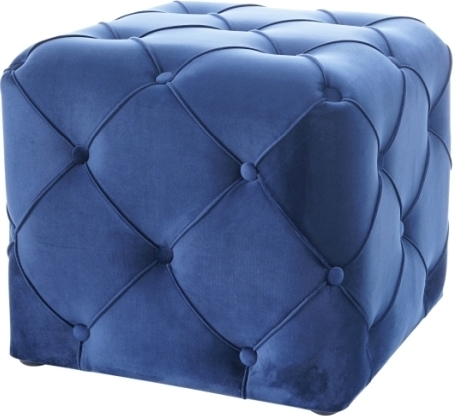 Aviva puff - Bl� sammet