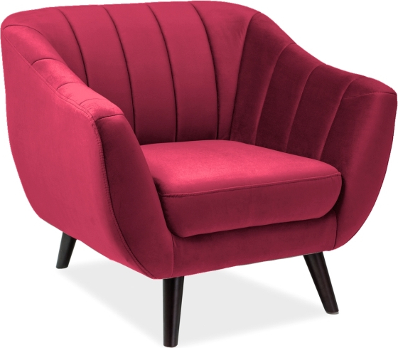 Rollo f�t�lj - R�d sammet