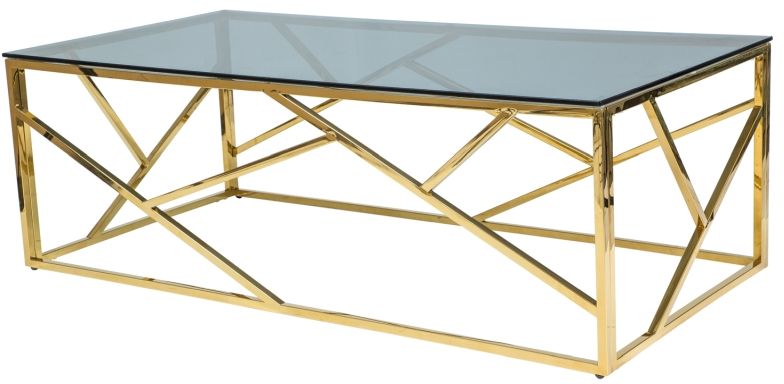 Leavitt salontafel 120 x 60 cm - Goud/zwart