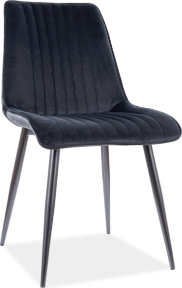 Kim matstol - Svart sammet