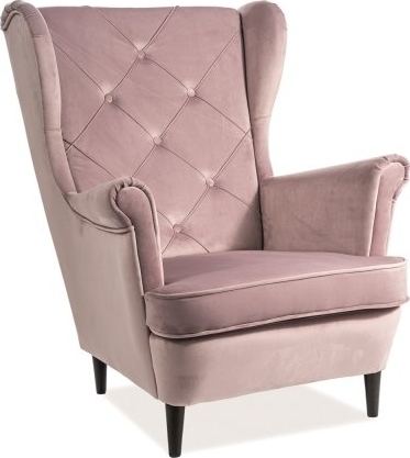 Lady fauteuil - Roze fluweel