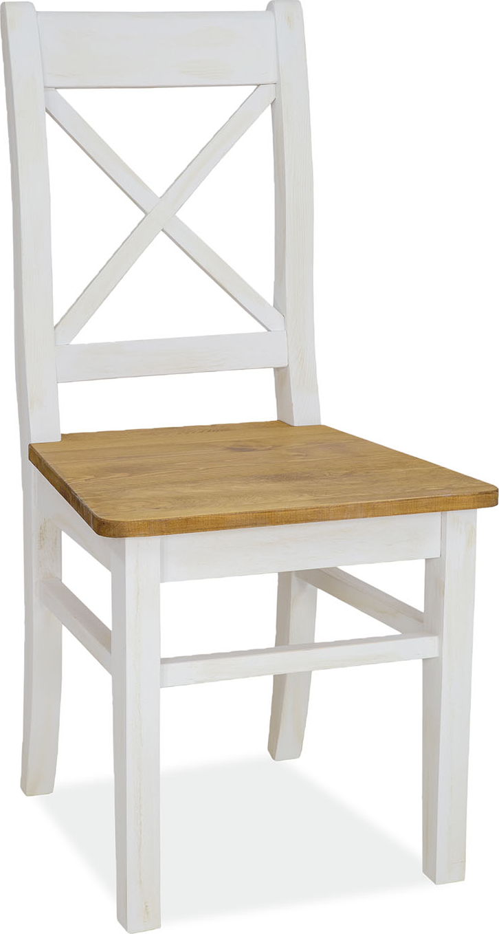 Vimle matstol - Brun/vit