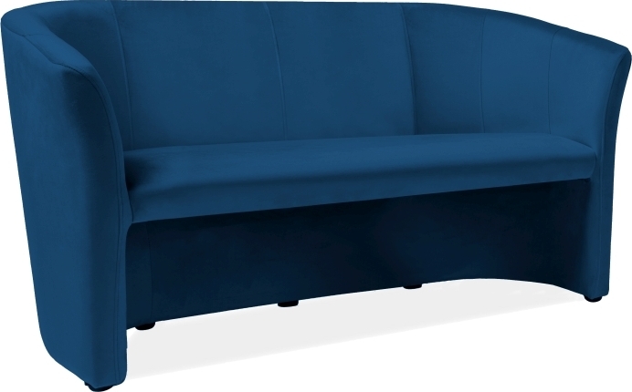 Charity 3- sits soffa - Bl� sammet