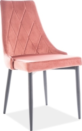 Adyson matstol - Rosa sammet