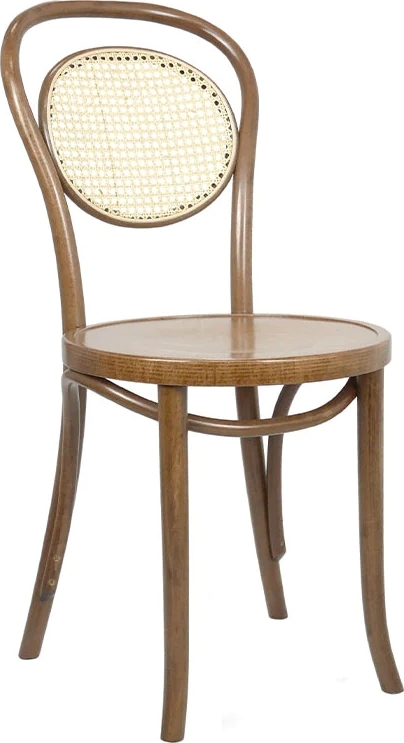 No 10 matstol med rottingrygg - Valfri stomme