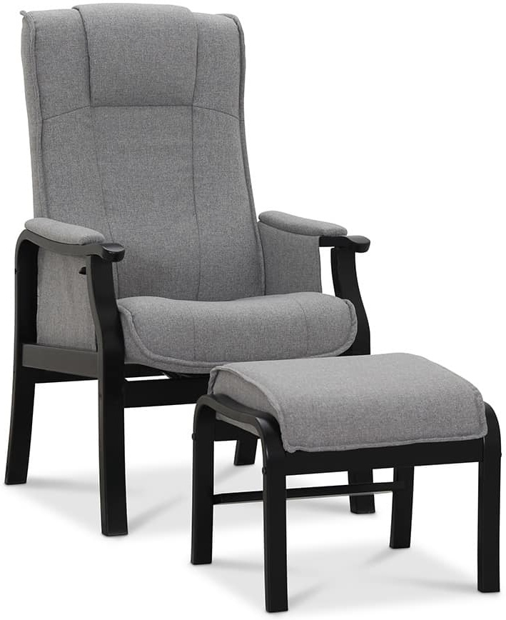 Astrid seniorf�t�lj med fotpall - Gr�