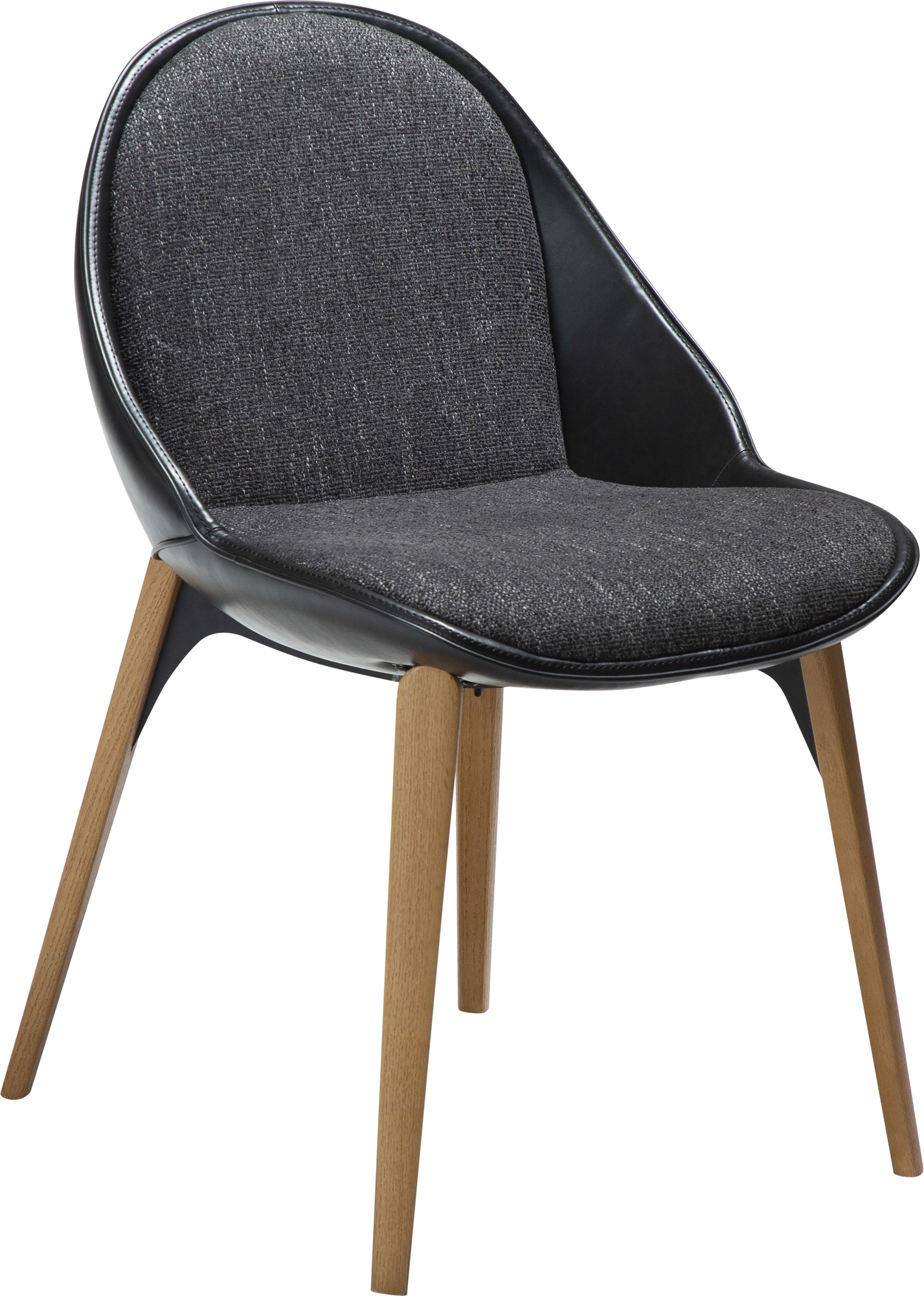 Arch matstol - Svart/ask