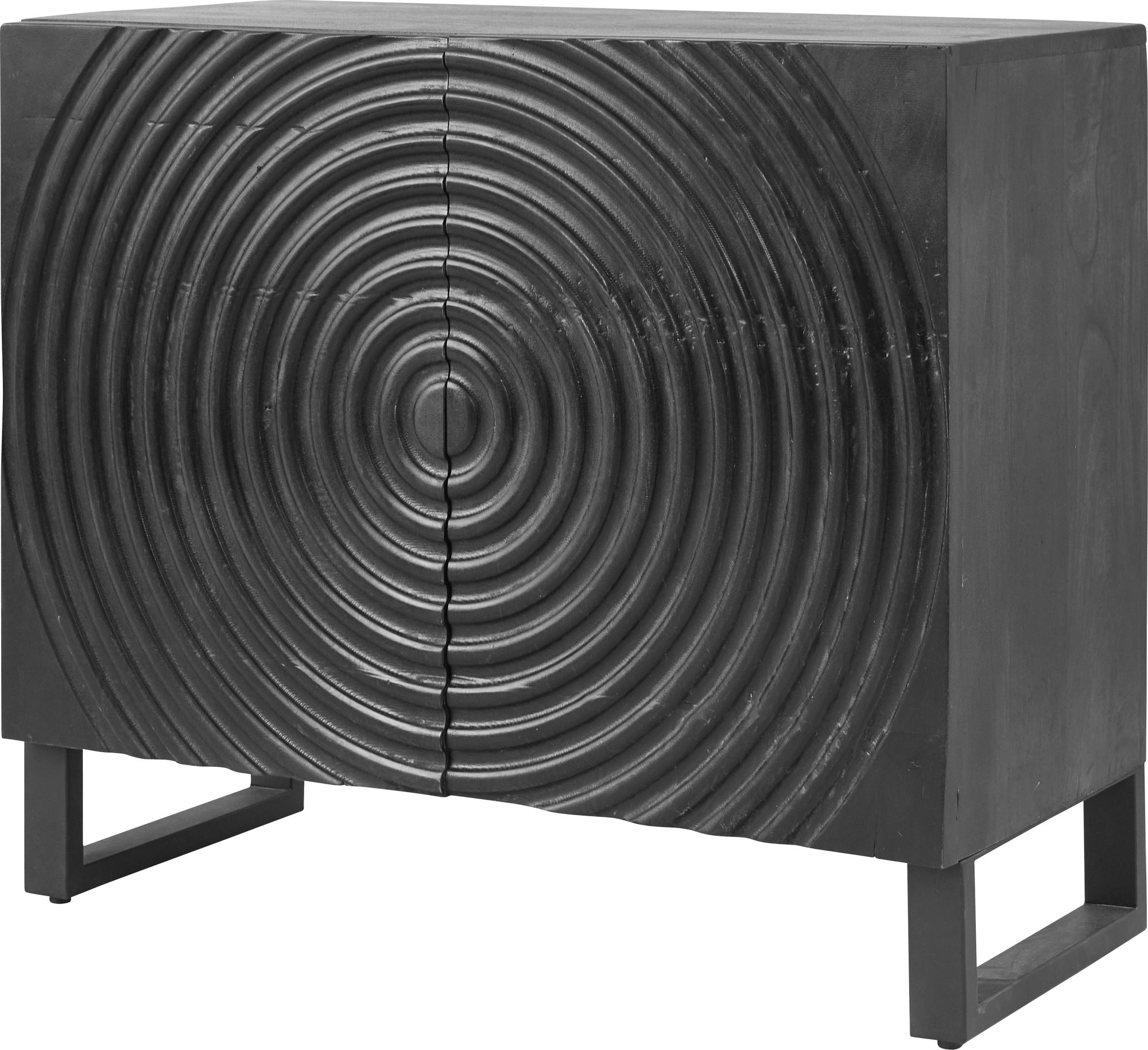 Sk�nk svart mangotr� 94 cm bred 81 cm h�g