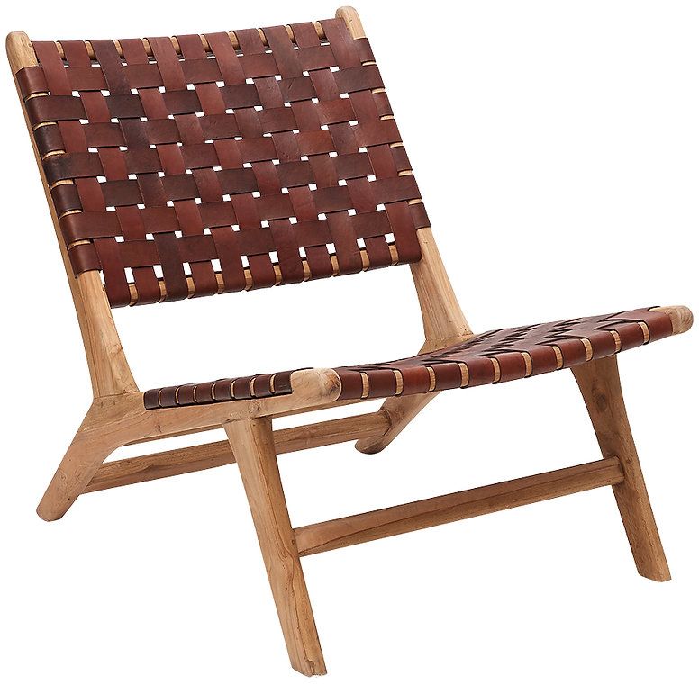 Linnea f�t�lj i teak - Mocca brun