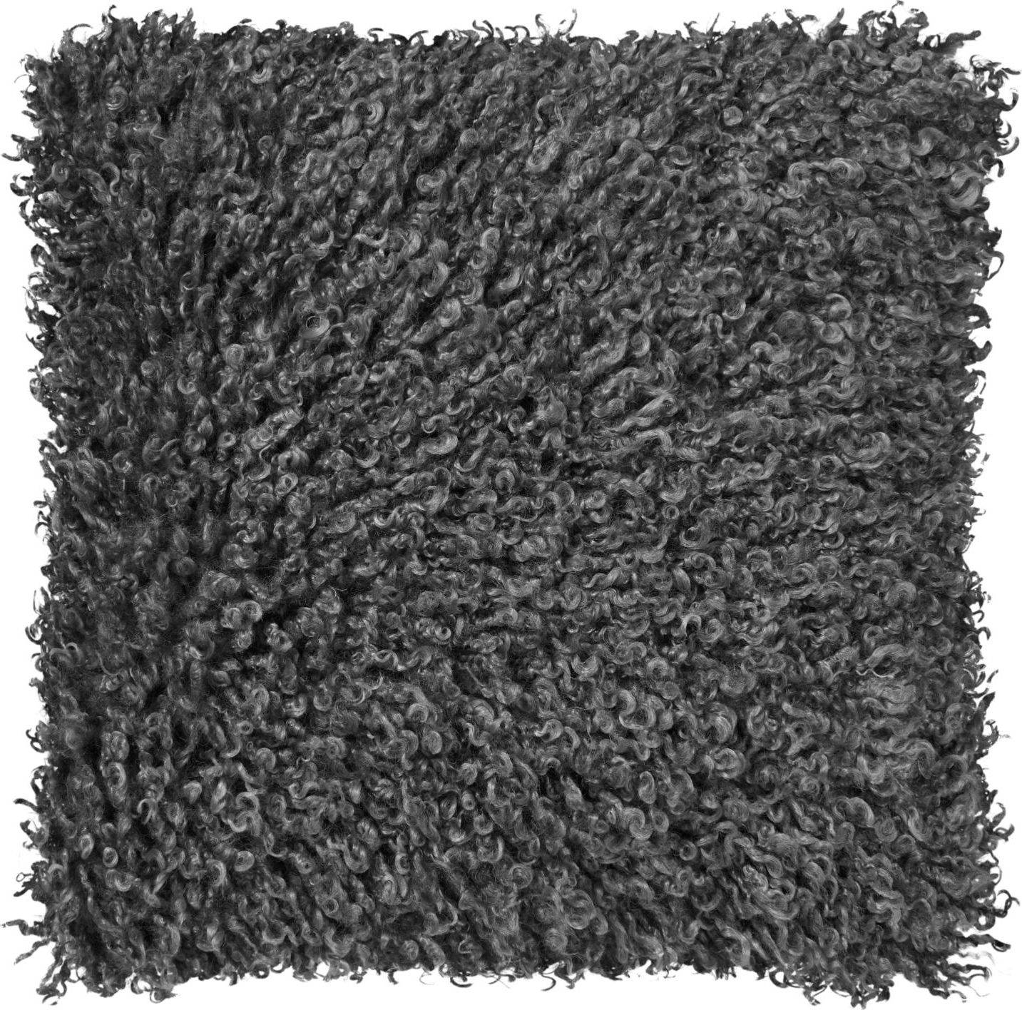 Wooly prydnadskudde Gr� - 45 x 45 cm