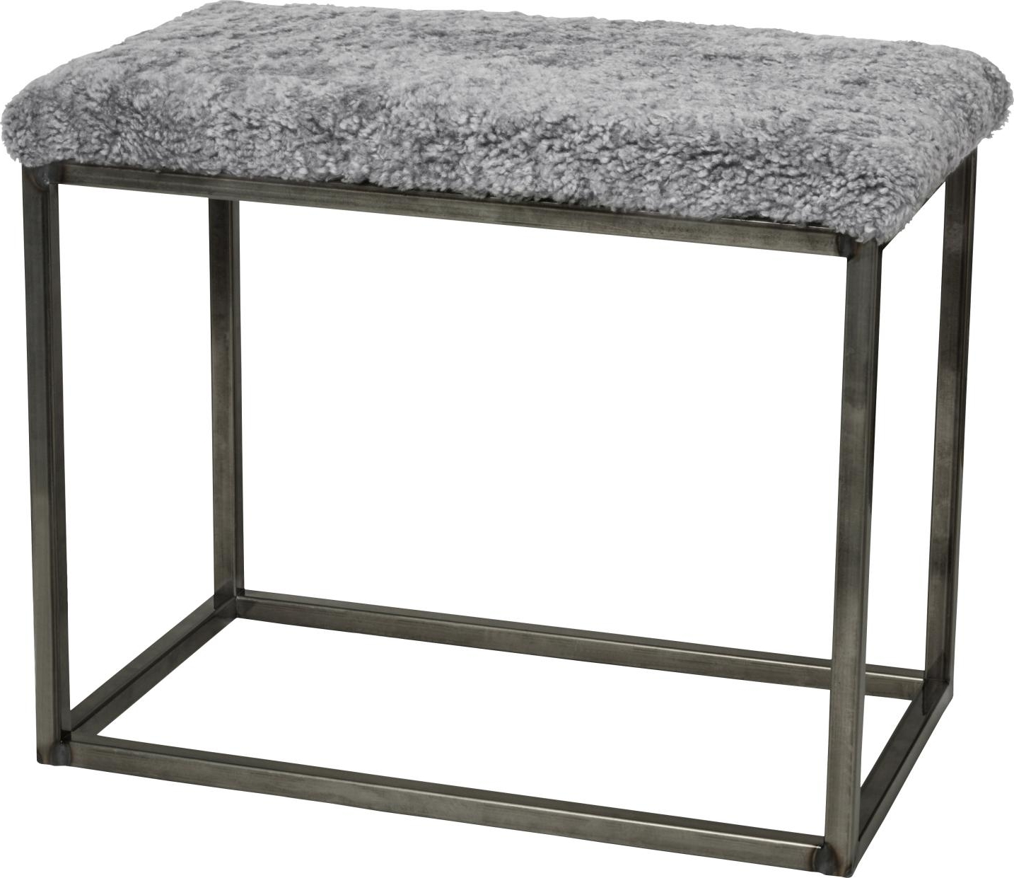 Palle sittbänk Ljusgrå/stål - 60 x 35 x 50 cm Palle sittbänk Ljusgrå/stål - 60 x 35 x 50 cm