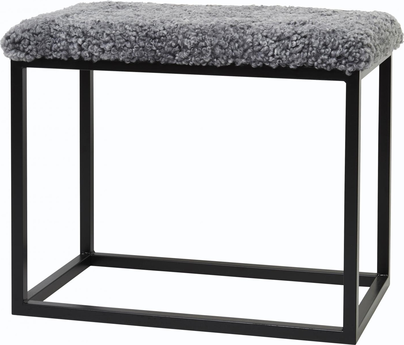 Palle sittb�nk Ljusgr�/svart - 60 x 35 x 50 cm