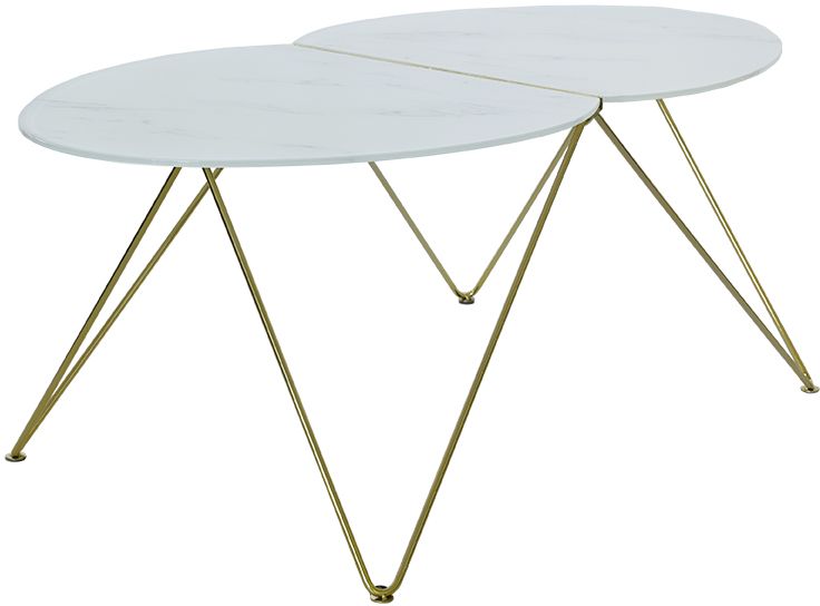 Ant Soffbord - Marmor/mässing Ant Soffbord - Marmor/mässing
