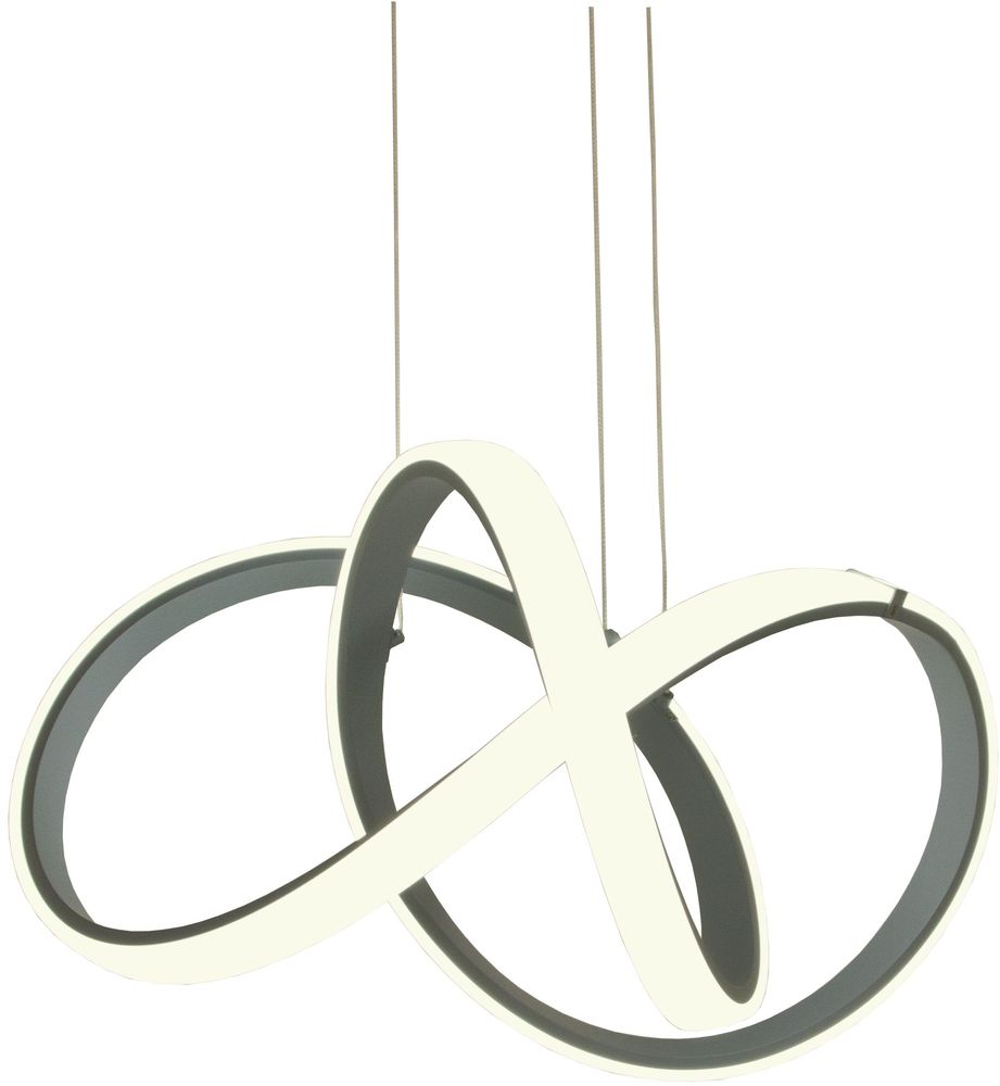 Krumelur plafondlamp - Zilvergrijs