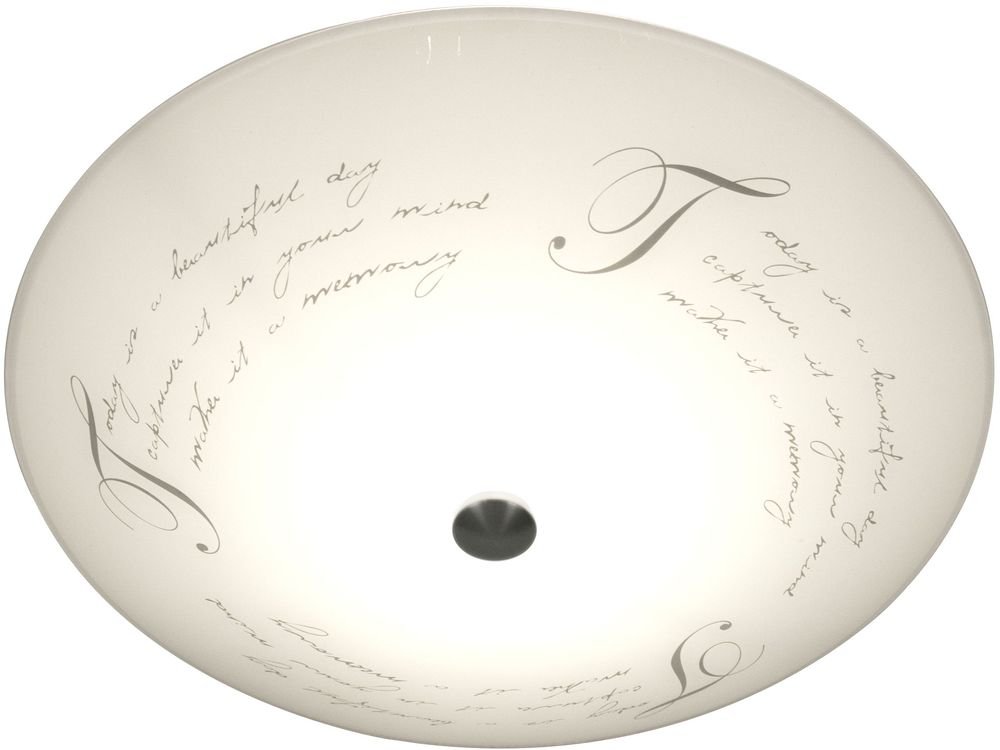 Skrift plafond - Vit/st�l