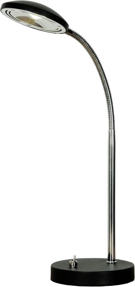 Hero bordslampa - Svart/krom