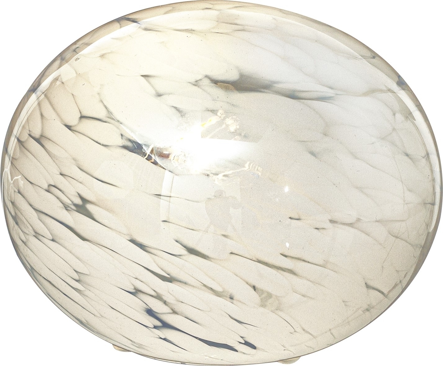 Globus tafellamp �13 cm - Wit gestippeld