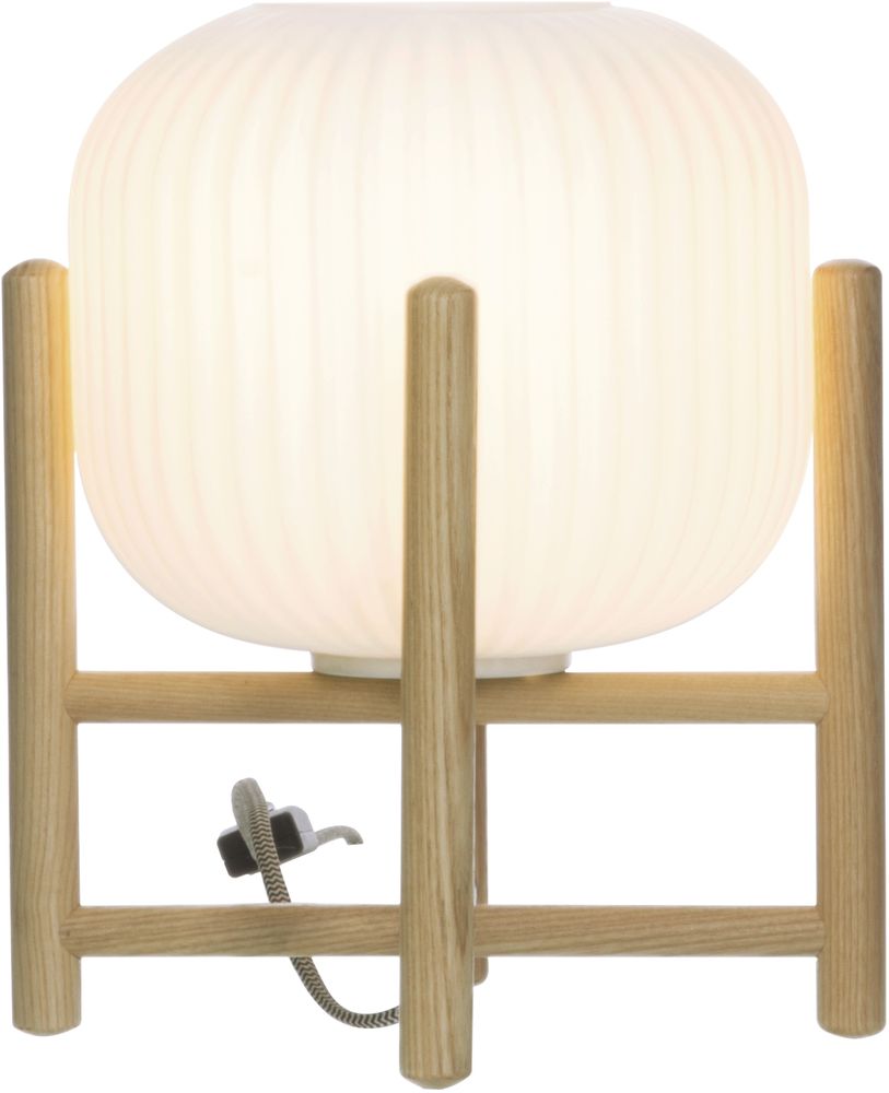 Vinda bordslampa - Tr�/vit
